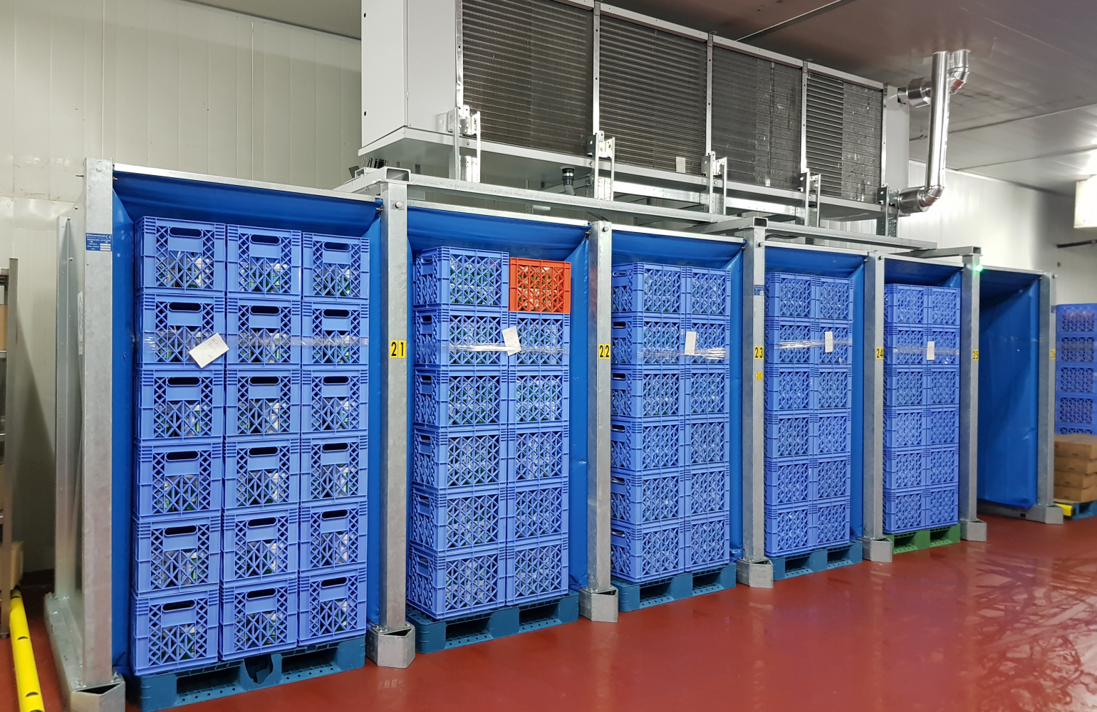 Enfriamiento rápido de pallets yogur quesos postres - Fromfroid